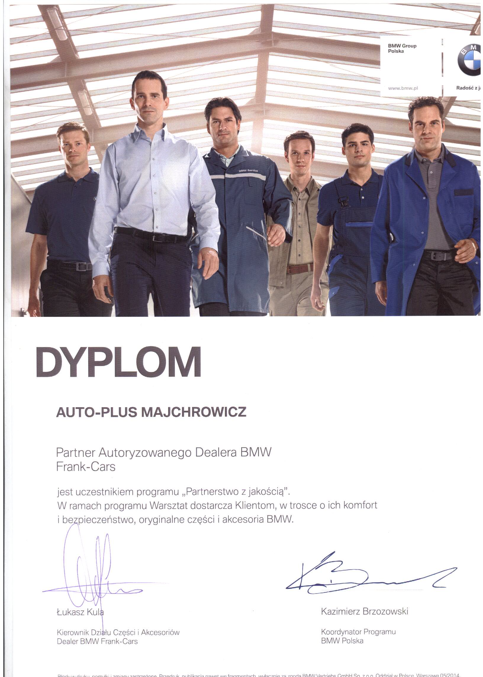 Bmw dyplom